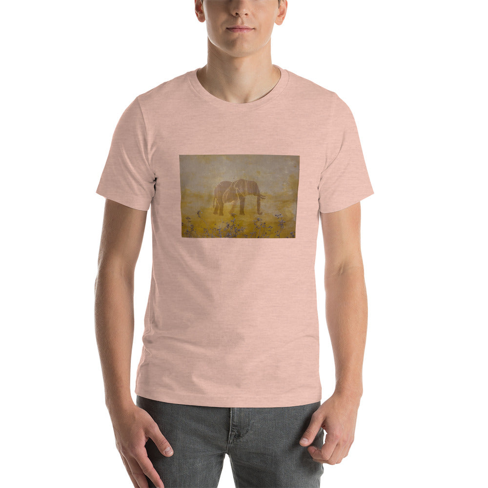 Tan Elephant Short-Sleeve Unisex T-Shirt