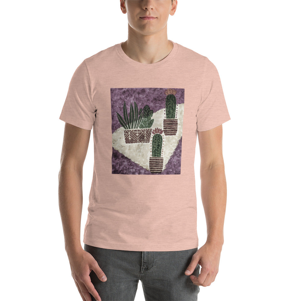 Cacti purple Short-Sleeve Unisex T-Shirt