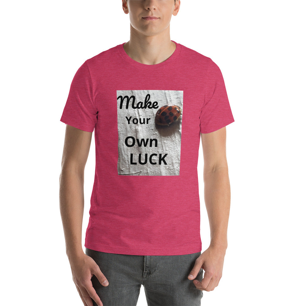 Ladybug "Make Your Own Luck" Short-Sleeve Unisex T-Shirt