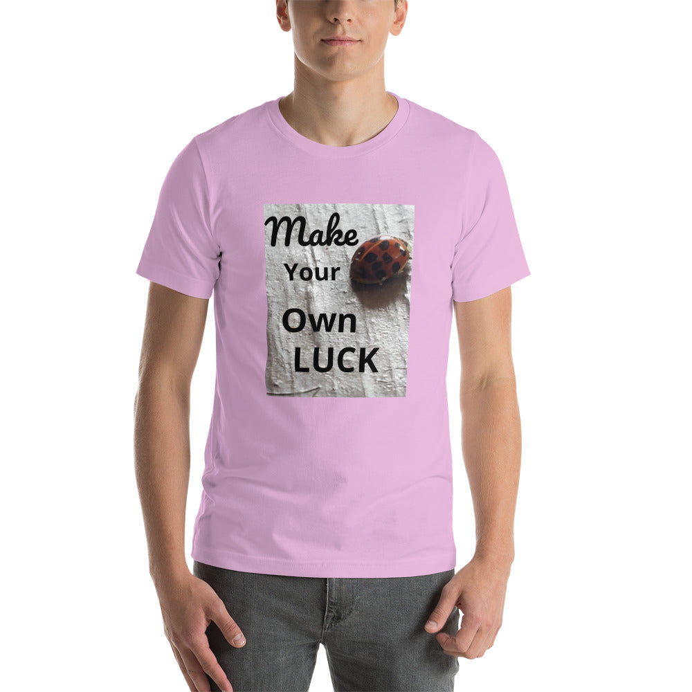 Ladybug "Make Your Own Luck" Short-Sleeve Unisex T-Shirt