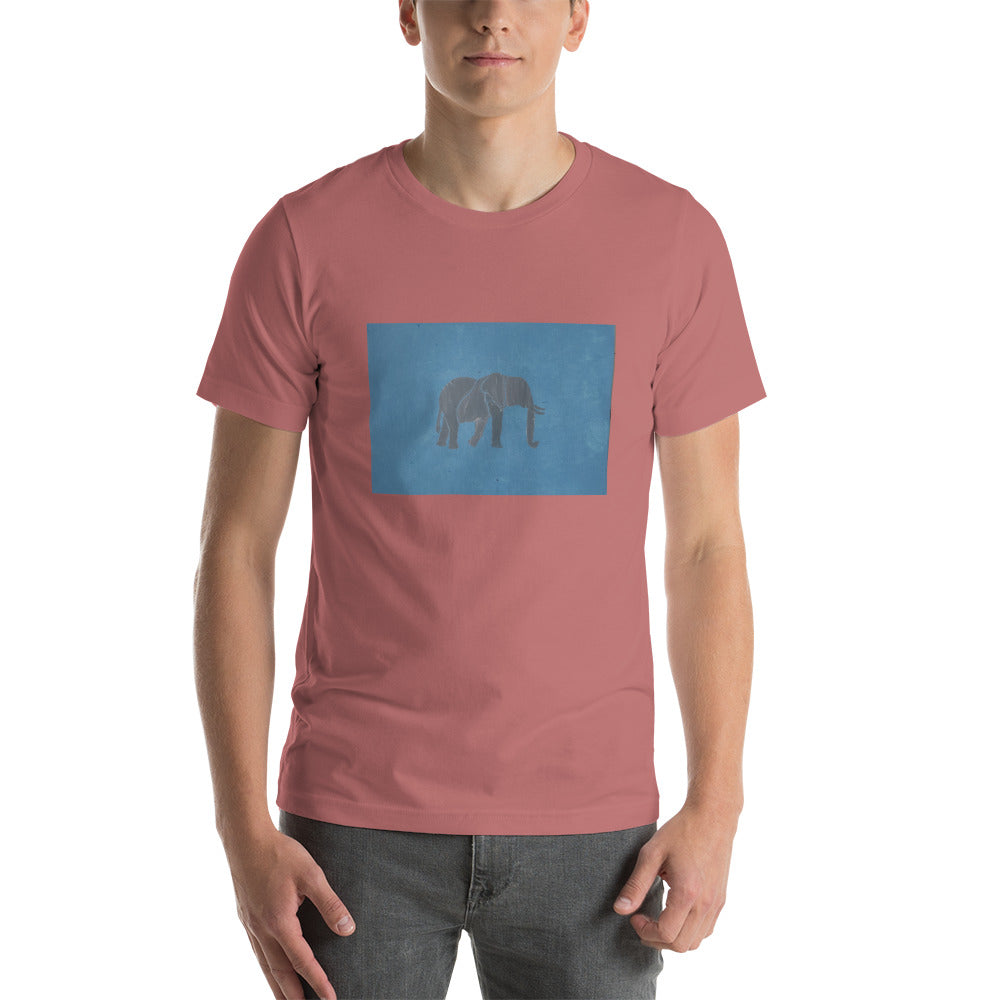 Blue Elephant Short-Sleeve Unisex T-Shirt