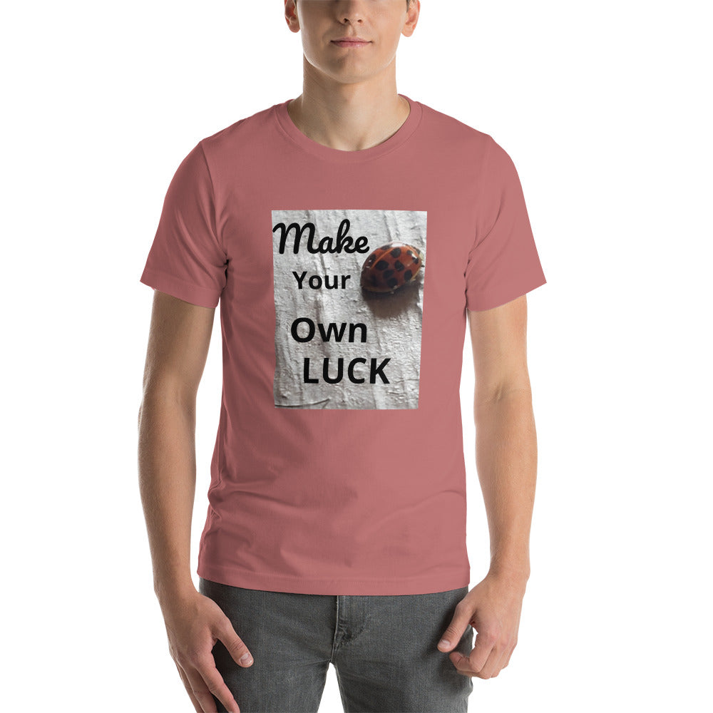 Ladybug "Make Your Own Luck" Short-Sleeve Unisex T-Shirt