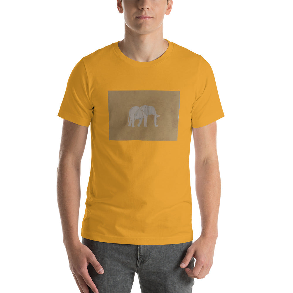 Brown Elephant Short-Sleeve Unisex T-Shirt