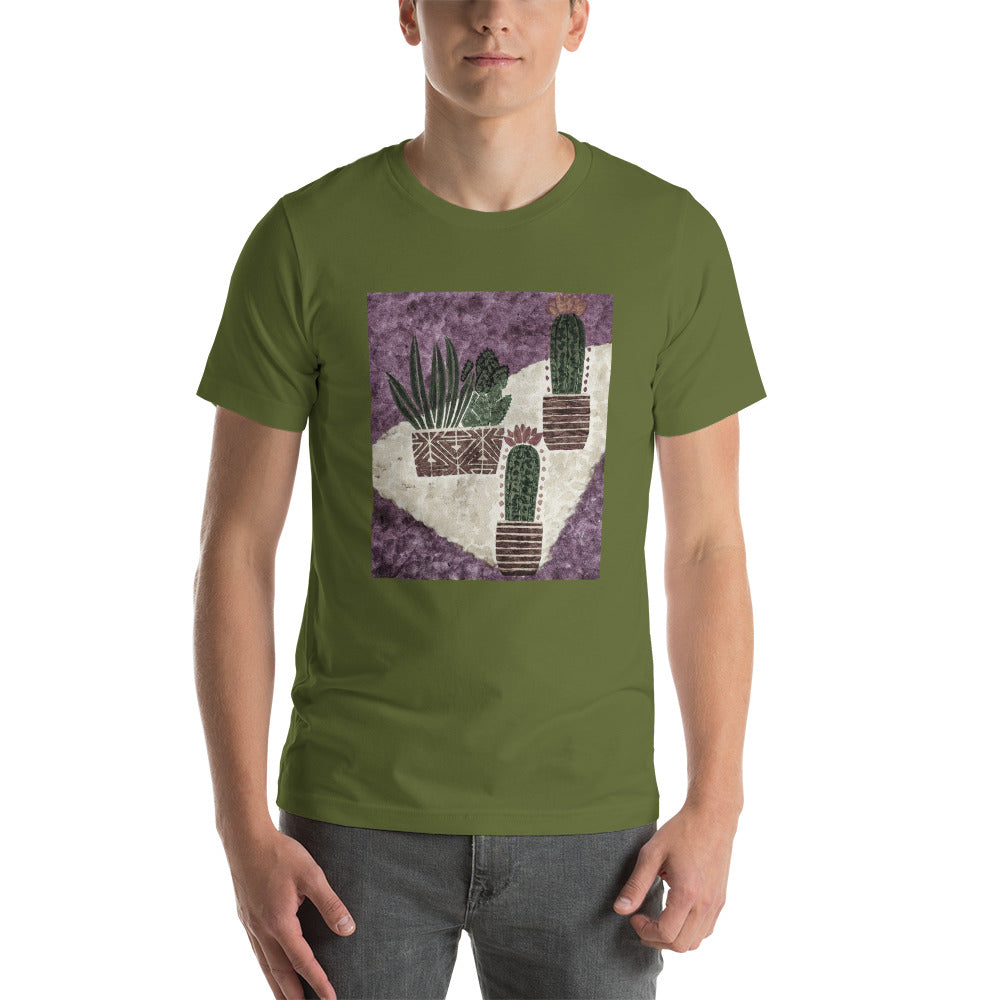 Cacti purple Short-Sleeve Unisex T-Shirt