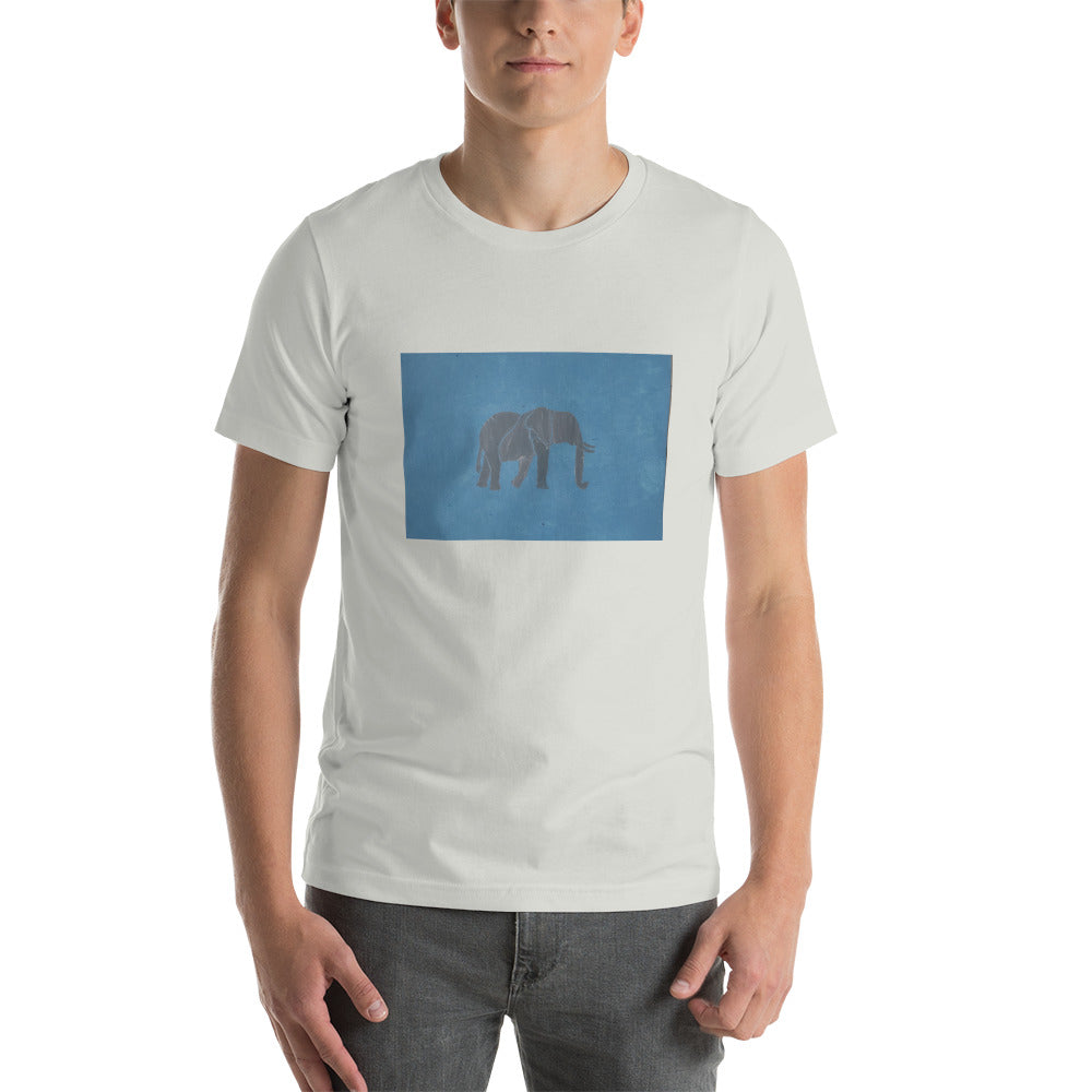 Blue Elephant Short-Sleeve Unisex T-Shirt