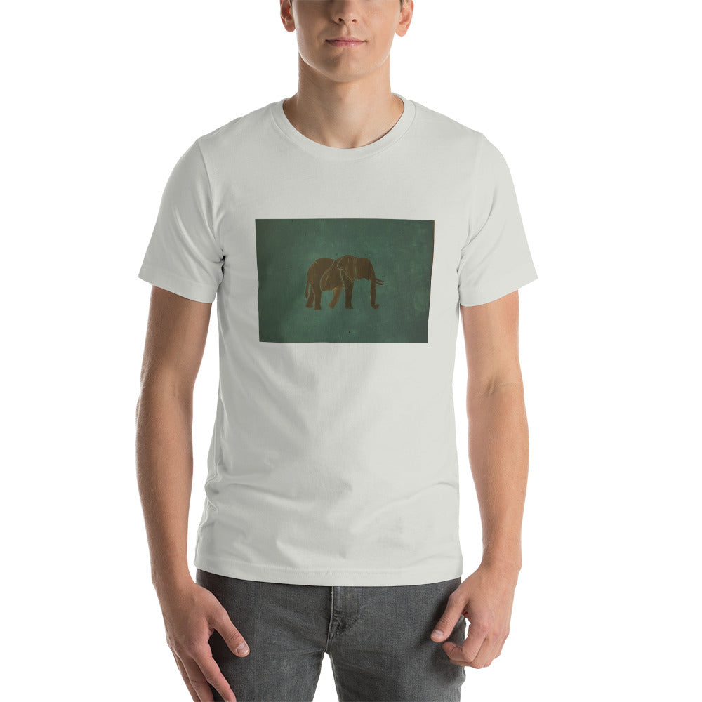 Dark Green Elephant Short-Sleeve Unisex T-Shirt