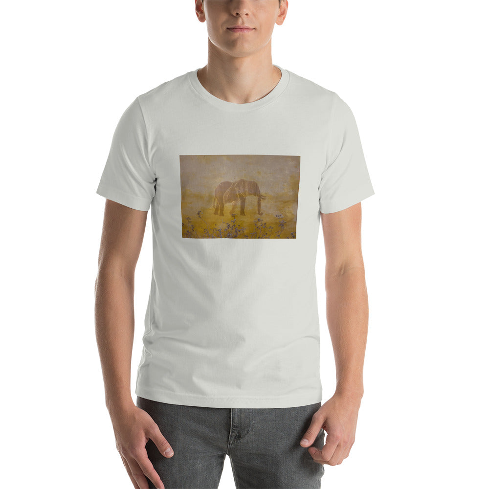 Tan Elephant Short-Sleeve Unisex T-Shirt