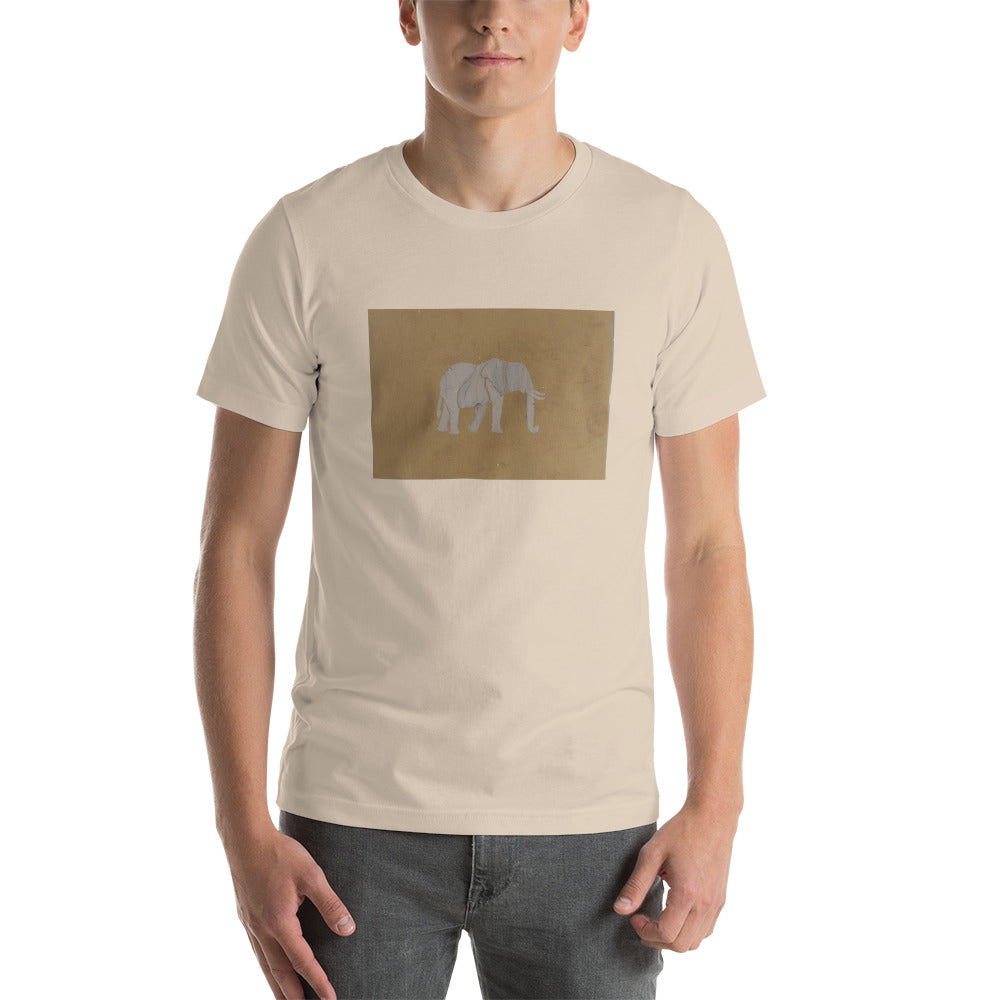 Brown Elephant Short-Sleeve Unisex T-Shirt