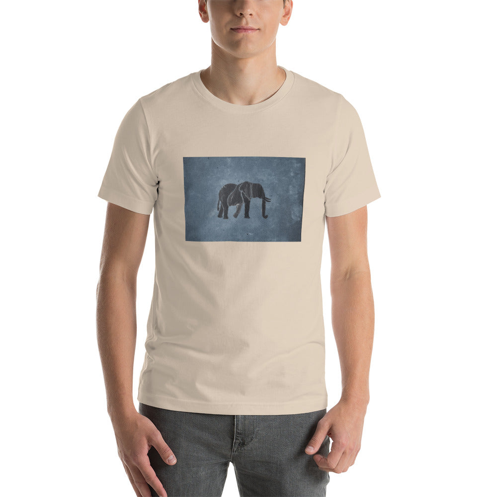 Dark Blue Elephant Short-Sleeve Unisex T-Shirt