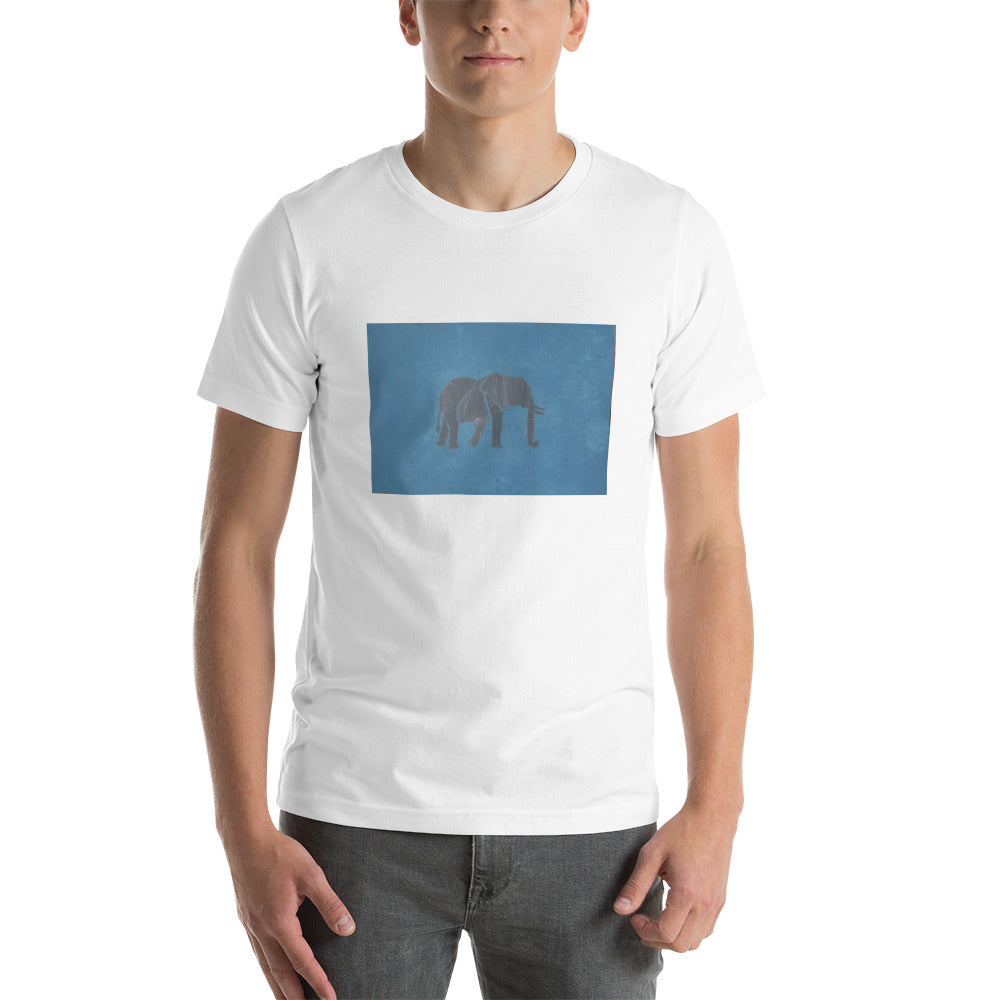 Blue Elephant Short-Sleeve Unisex T-Shirt