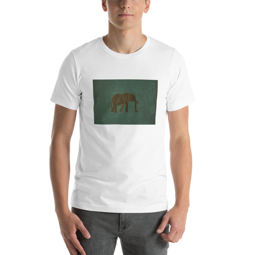 Dark Green Elephant Short-Sleeve Unisex T-Shirt