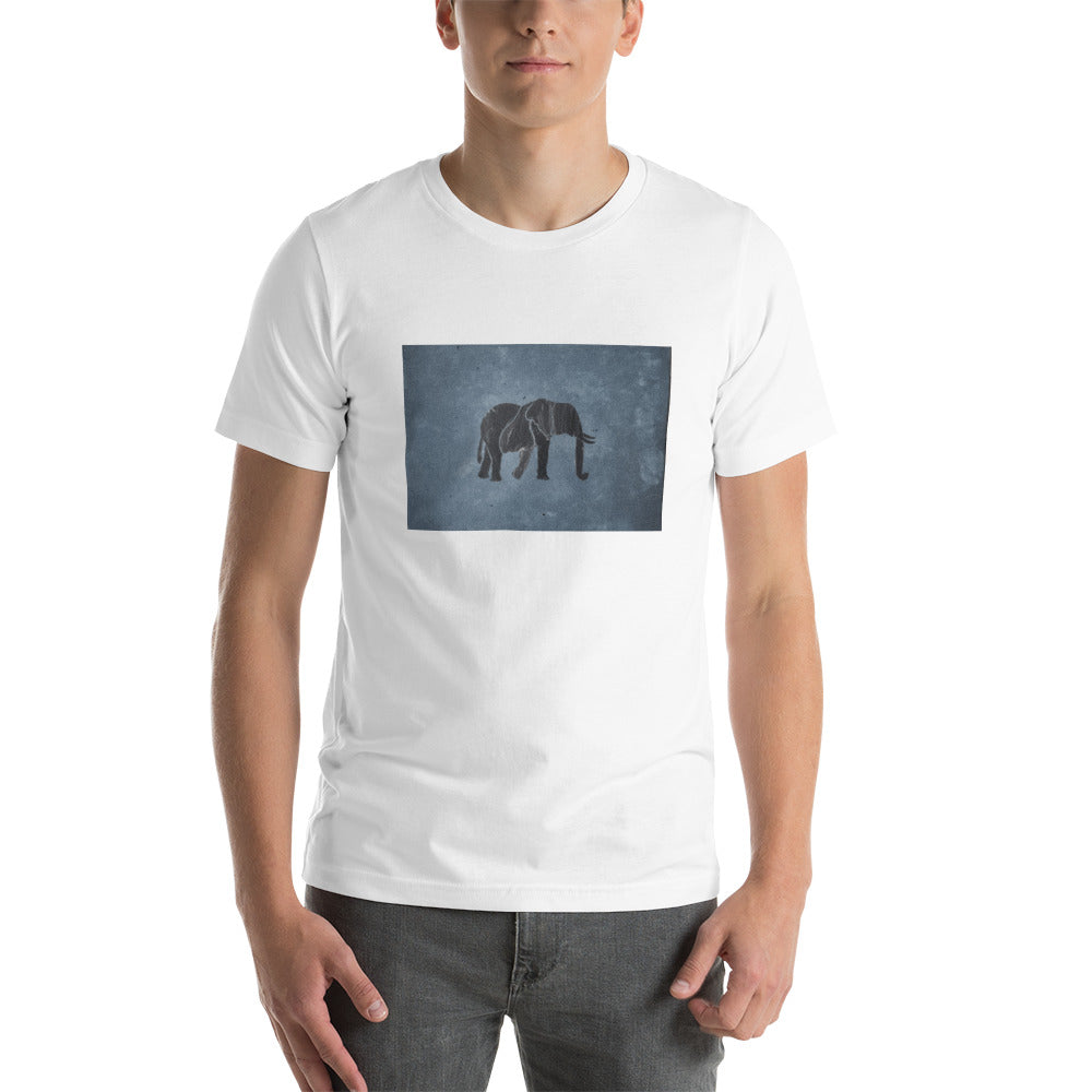 Dark Blue Elephant Short-Sleeve Unisex T-Shirt