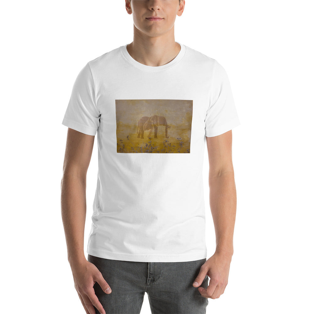 Tan Elephant Short-Sleeve Unisex T-Shirt