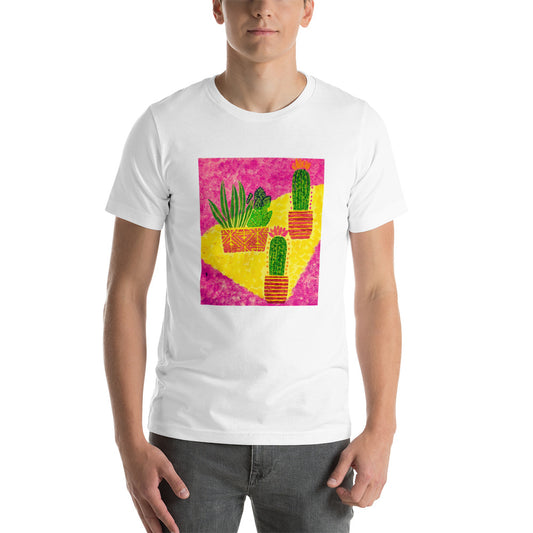 Cacti pink Short-Sleeve Unisex T-Shirt