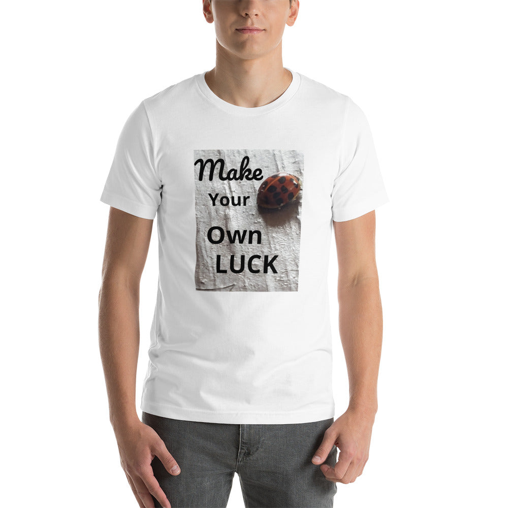 Ladybug "Make Your Own Luck" Short-Sleeve Unisex T-Shirt