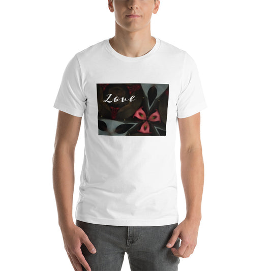 Pink & Black "Love" Short-Sleeve Unisex T-Shirt