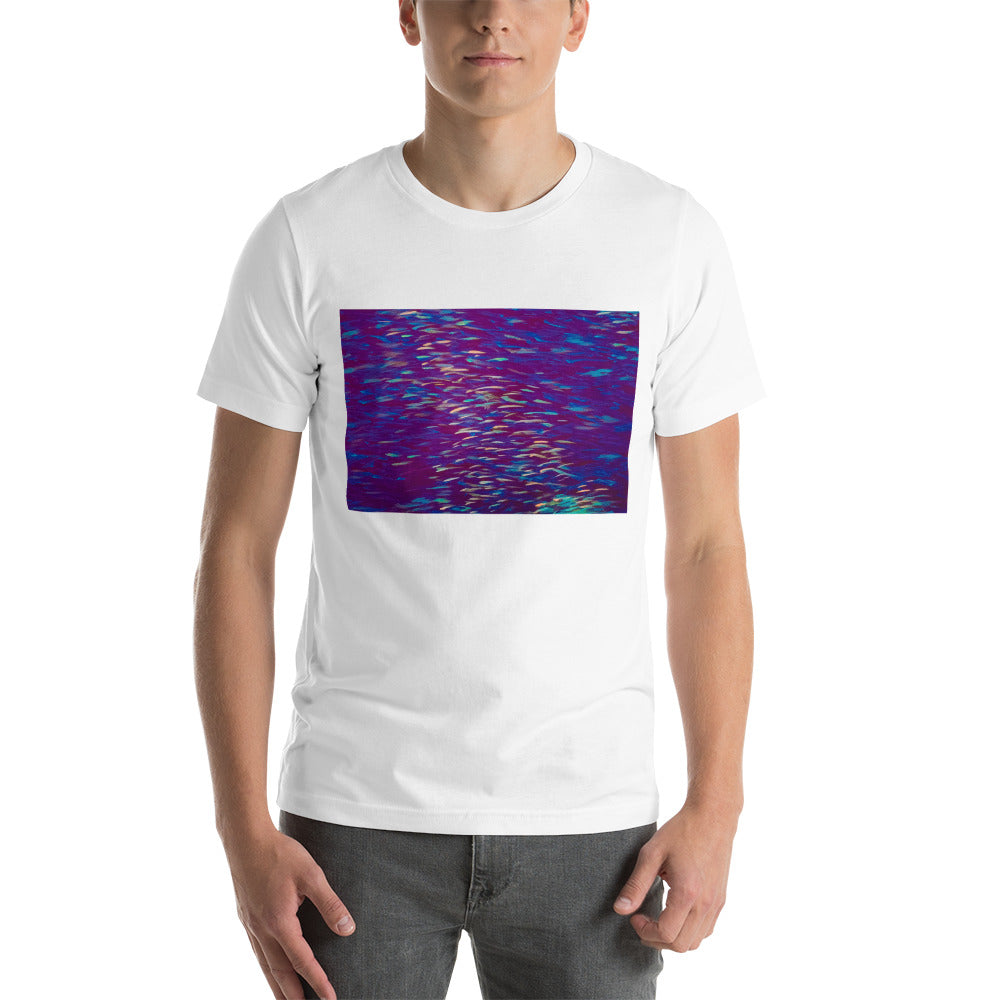 Fish Multicolor Purple Short-Sleeve Unisex T-Shirt