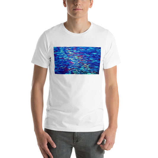 Fish Multicolor Blue Short-Sleeve Unisex T-Shirt