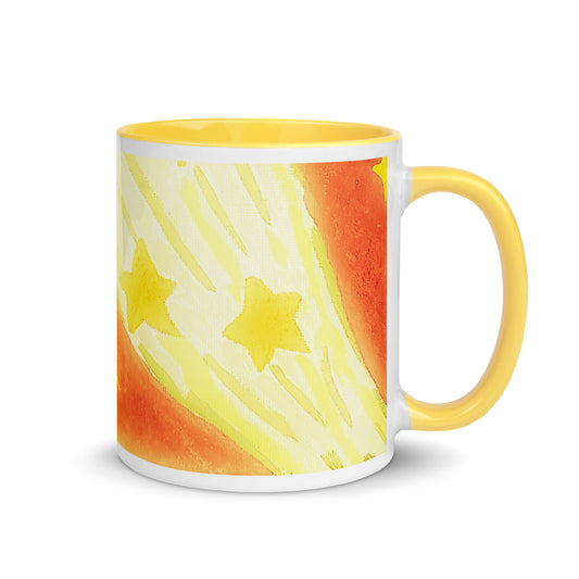 Starberst bright wrap Mug with Color Inside
