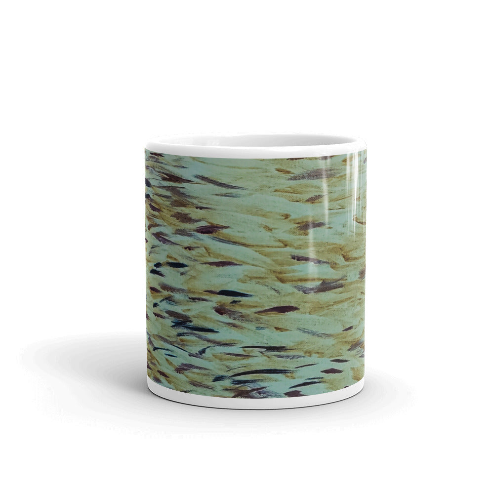 Fish White glossy mug