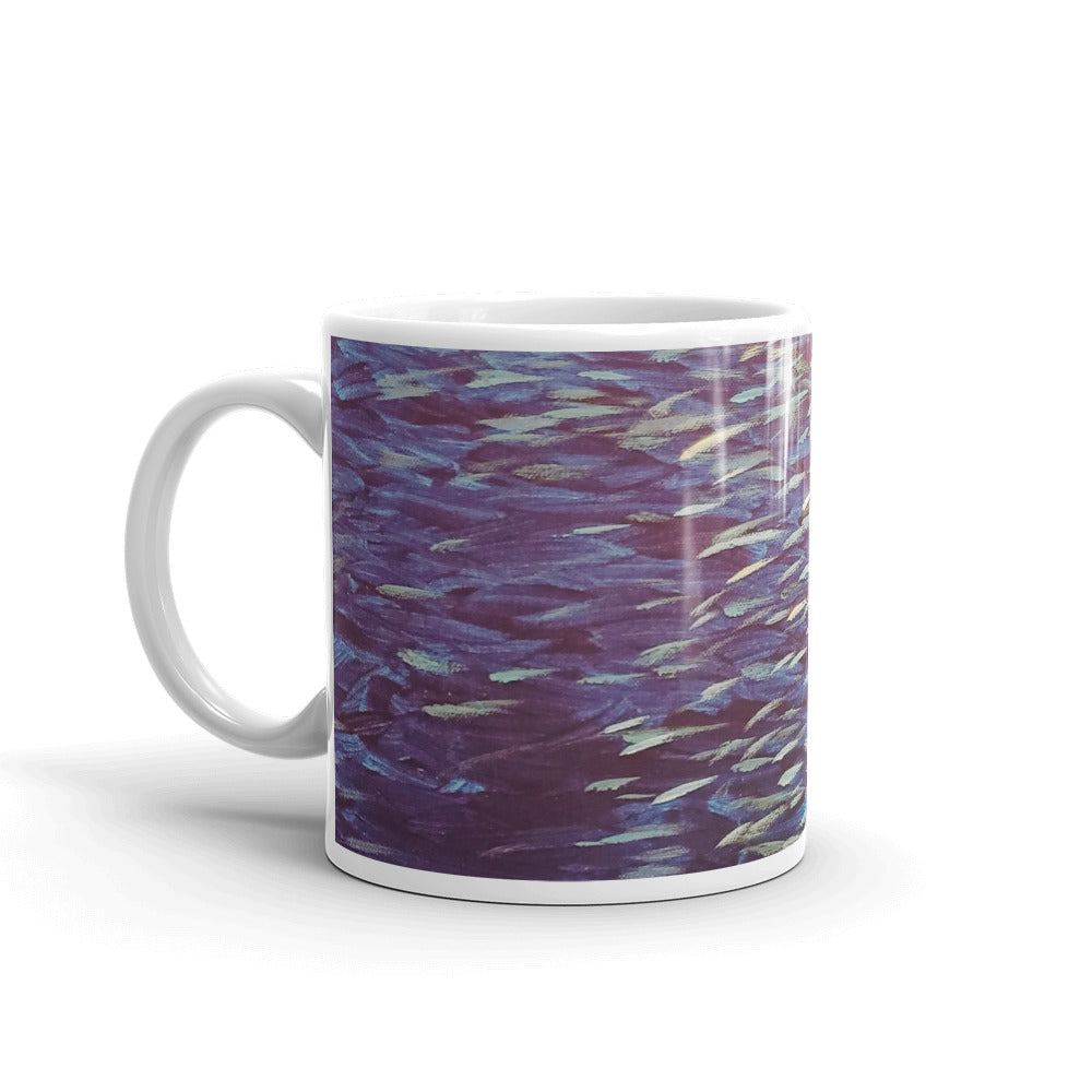 Ocean White glossy mug