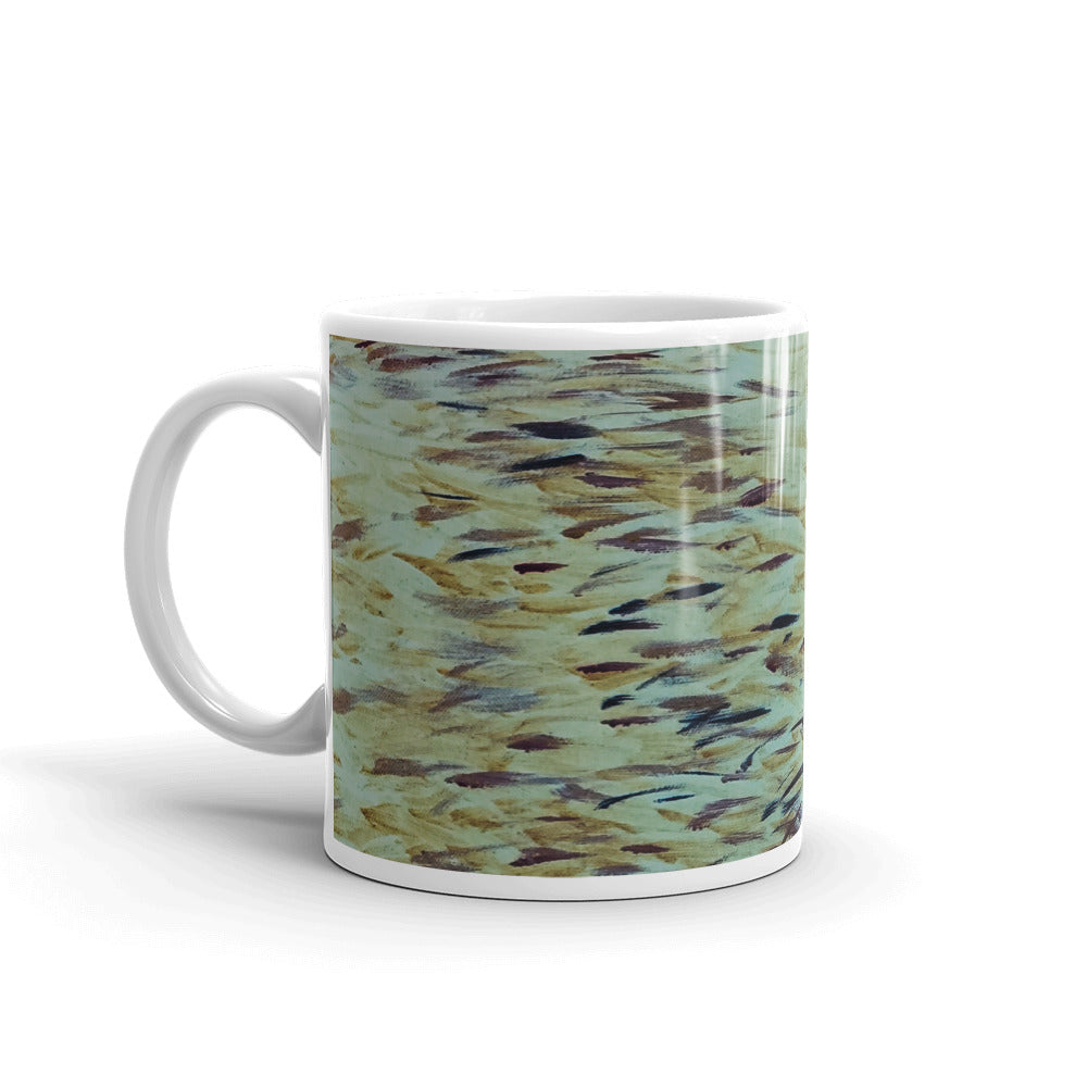 Fish White glossy mug