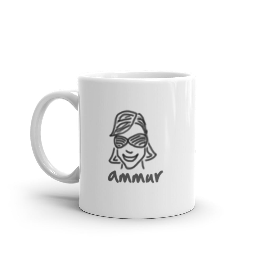 Ammur White glossy mug