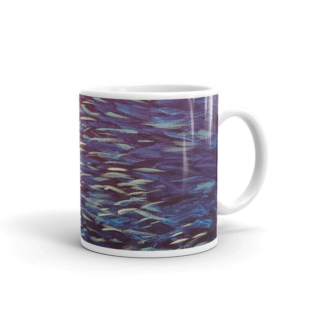 Ocean White glossy mug