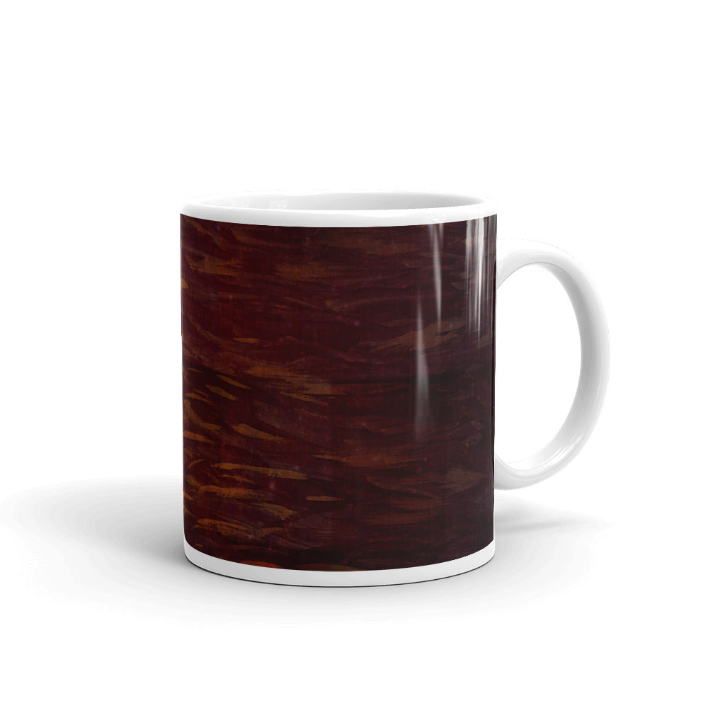 Fish Brown White glossy mug