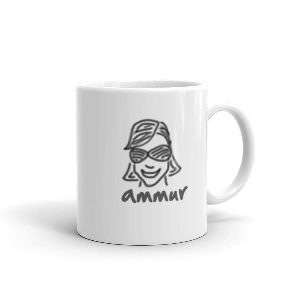 Ammur White glossy mug