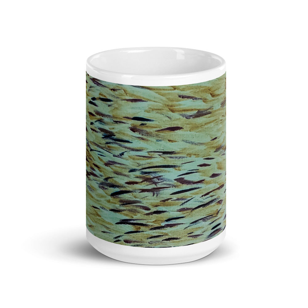 Fish White glossy mug