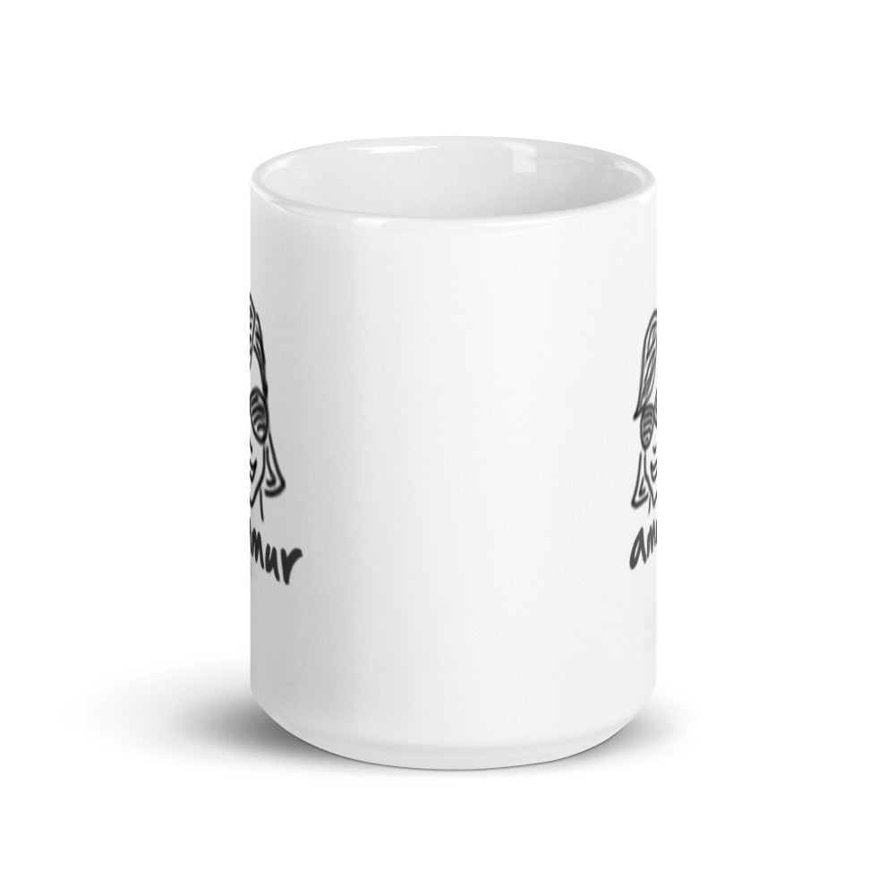 Ammur White glossy mug