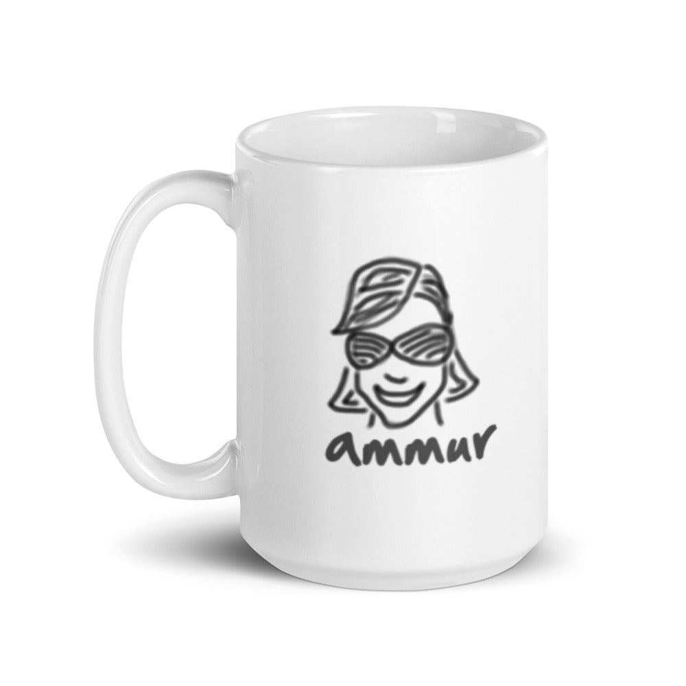 Ammur White glossy mug