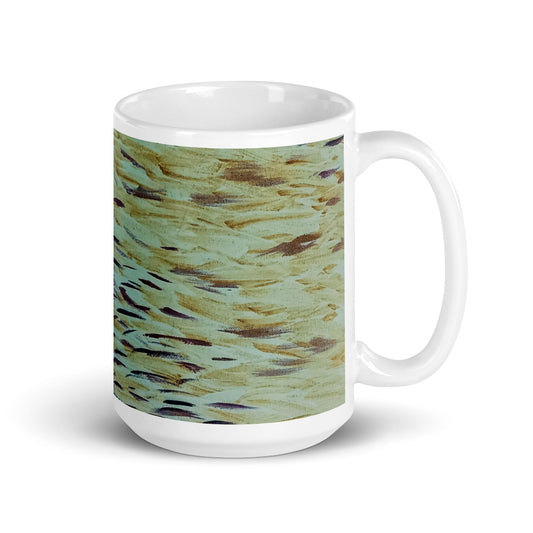 Fish White glossy mug