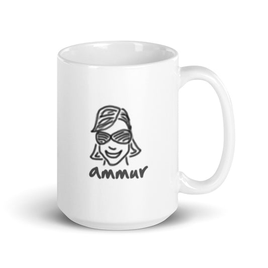 Ammur White glossy mug