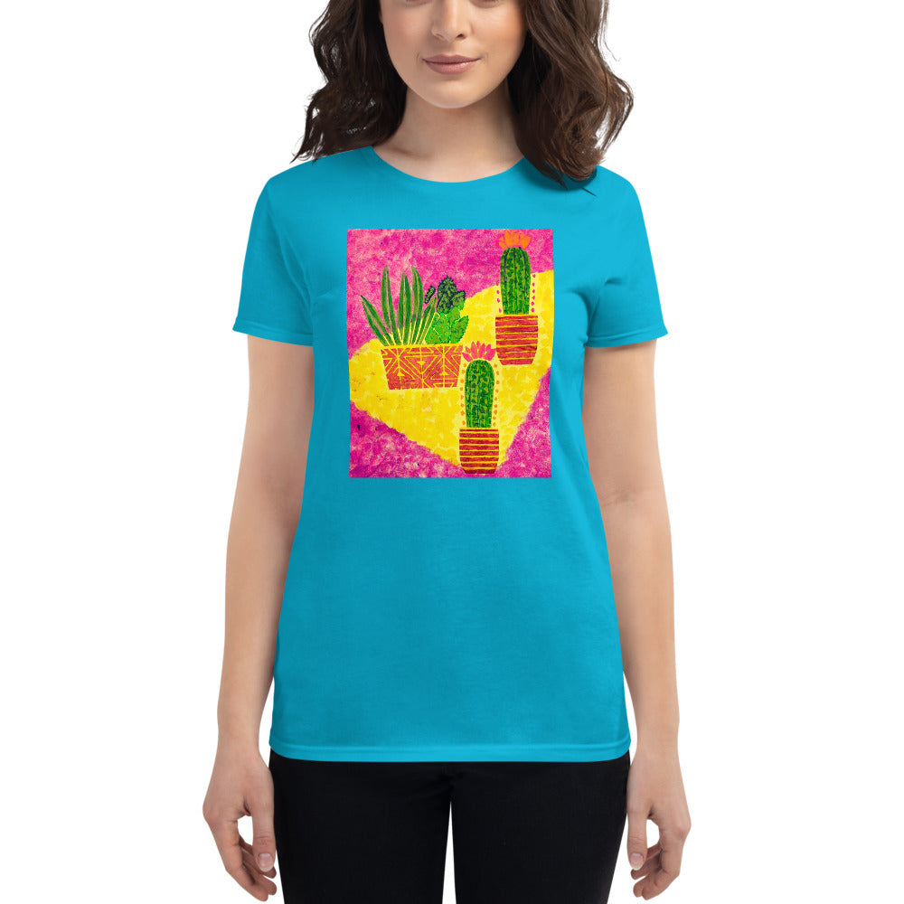 Cacti pink Women's short sleeve t-shirt