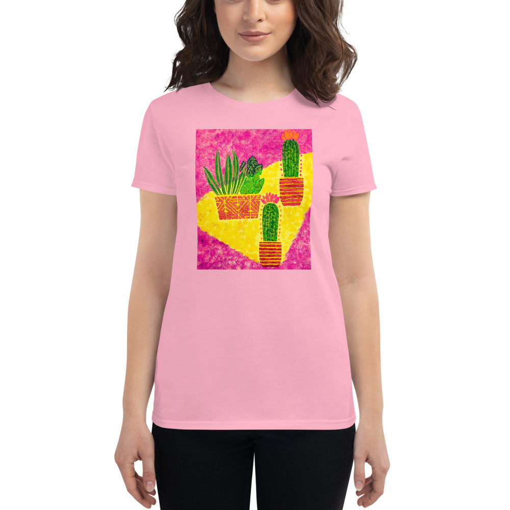 Cacti pink Women's short sleeve t-shirt