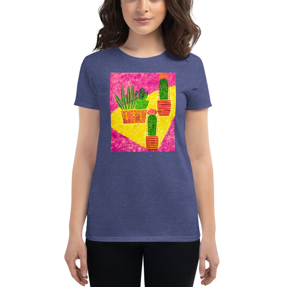 Cacti pink Women's short sleeve t-shirt