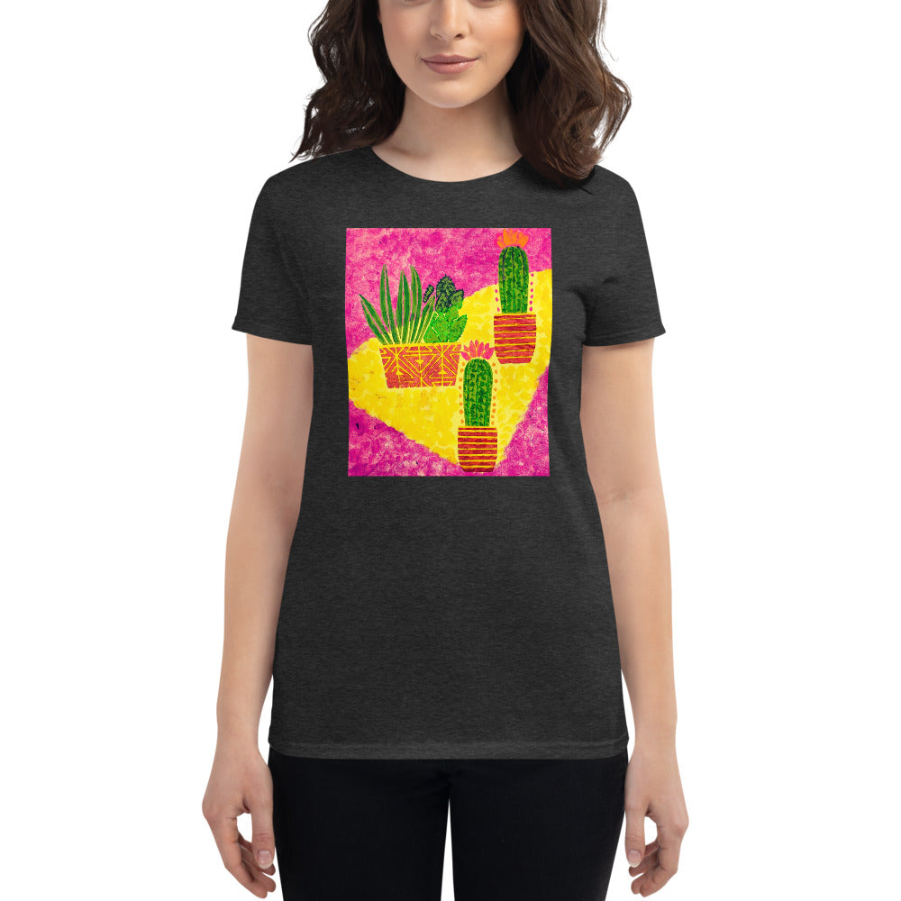 Cacti pink Women's short sleeve t-shirt