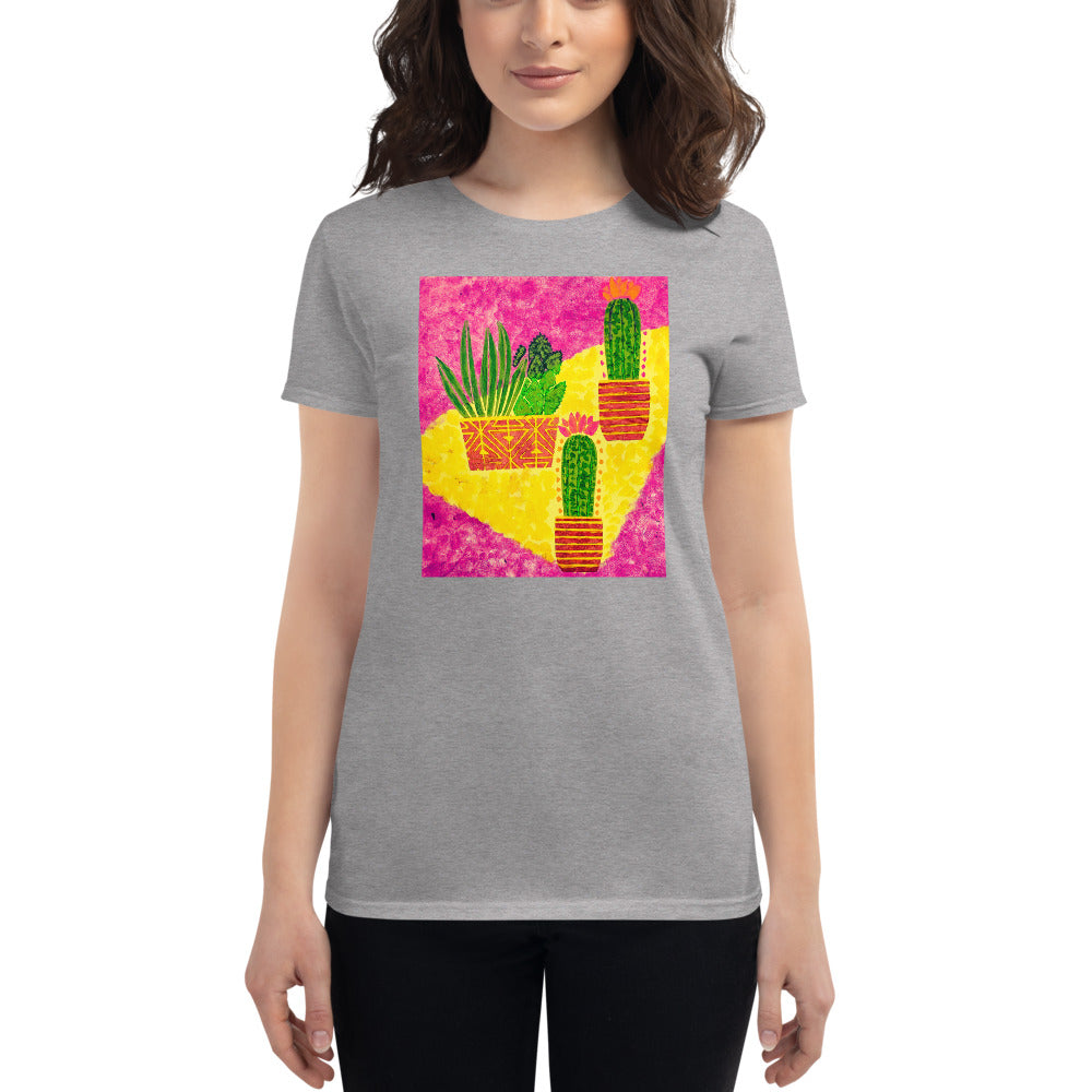 Cacti pink Women's short sleeve t-shirt