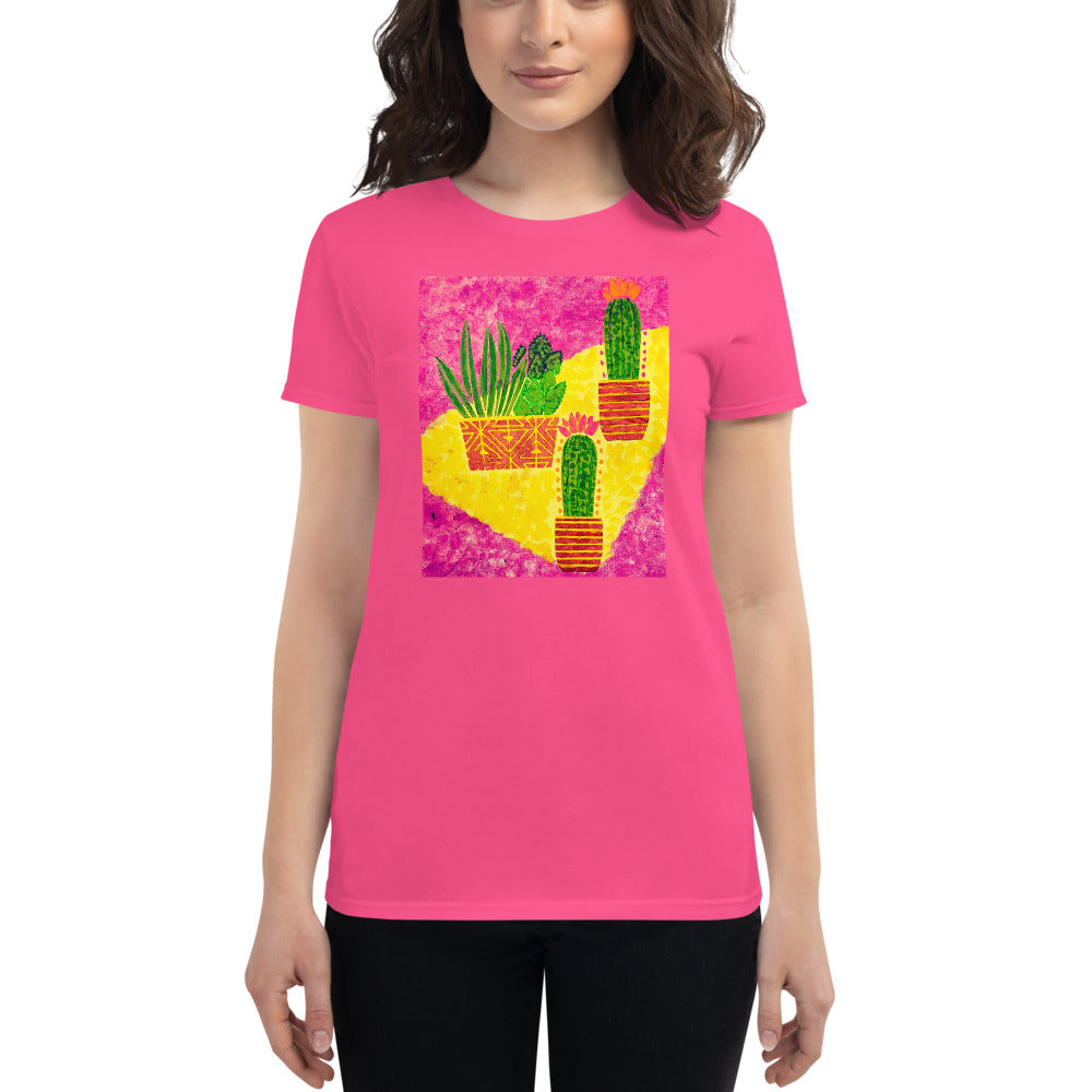 Cacti pink Women's short sleeve t-shirt