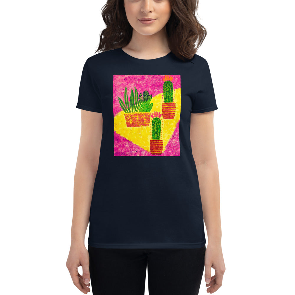 Cacti pink Women's short sleeve t-shirt