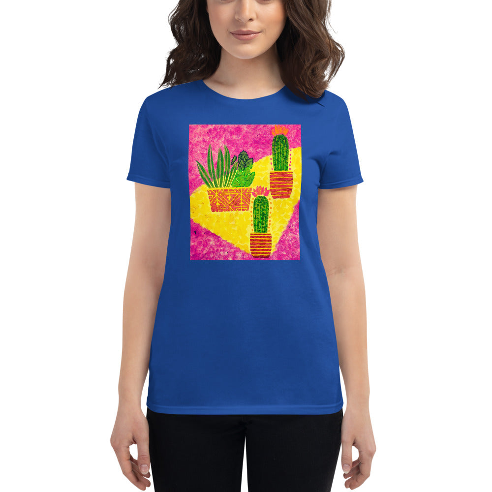 Cacti pink Women's short sleeve t-shirt