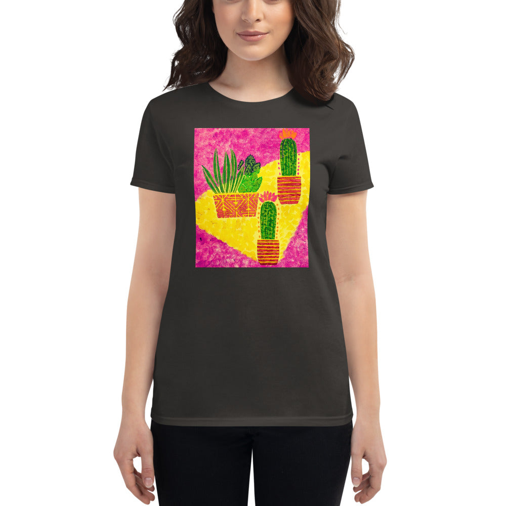 Cacti pink Women's short sleeve t-shirt