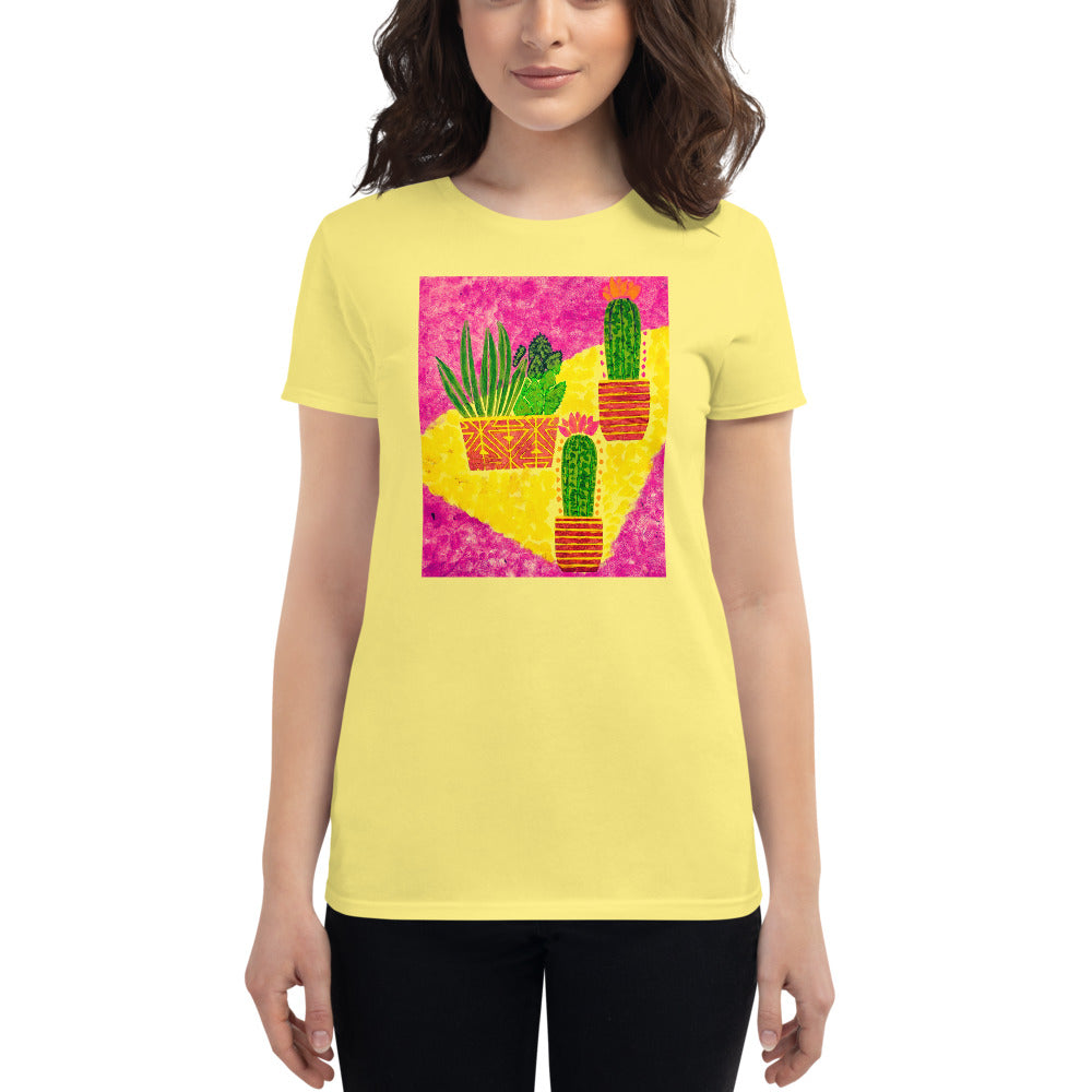 Cacti pink Women's short sleeve t-shirt