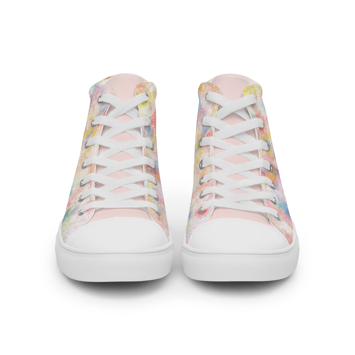 Light Colorful Sand Women’s high top canvas shoes #2