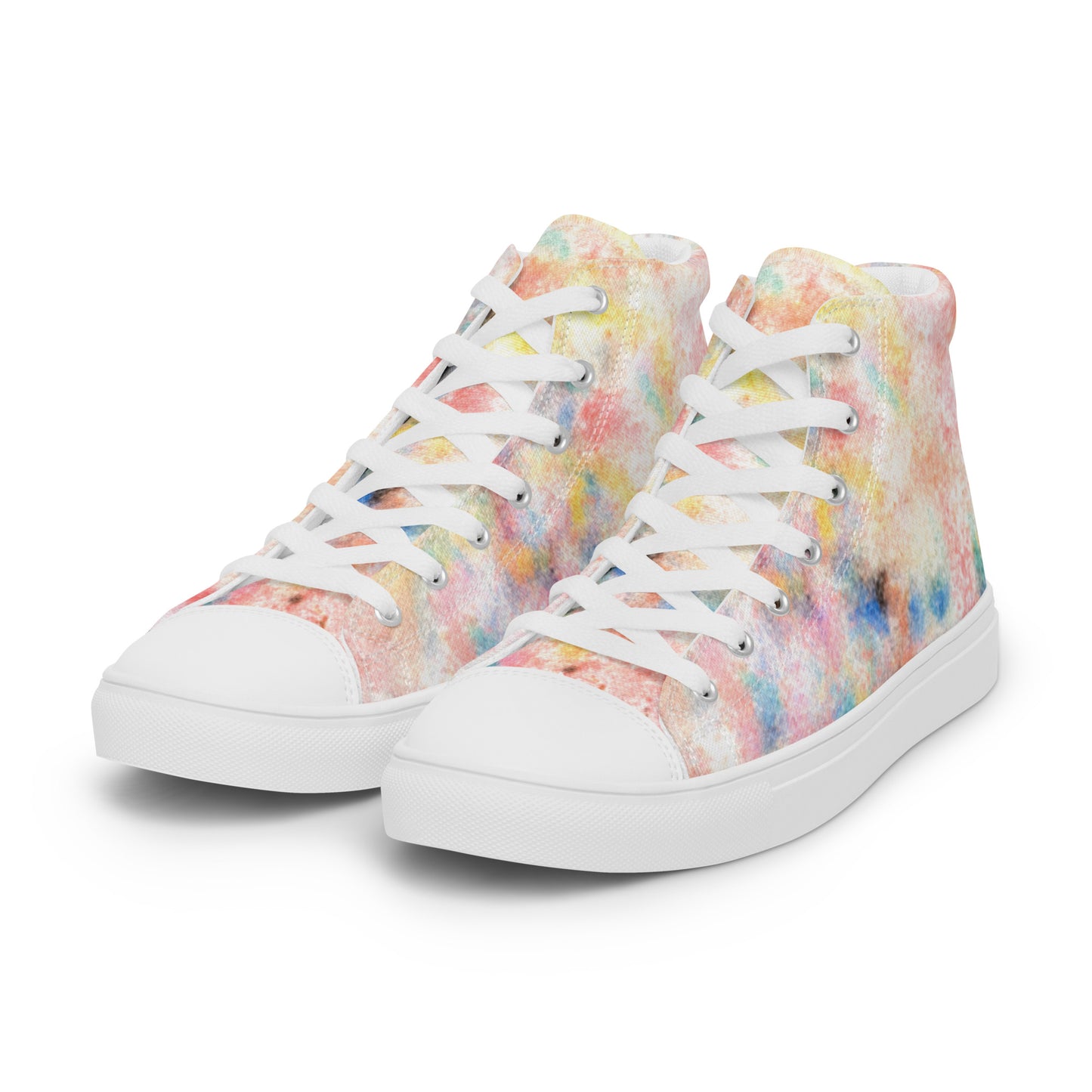 Light Colorful Sand Women’s high top canvas shoes