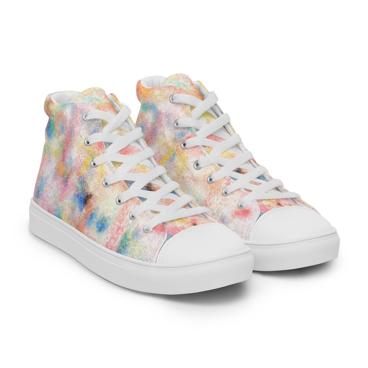 Light Colorful Sand Women’s high top canvas shoes