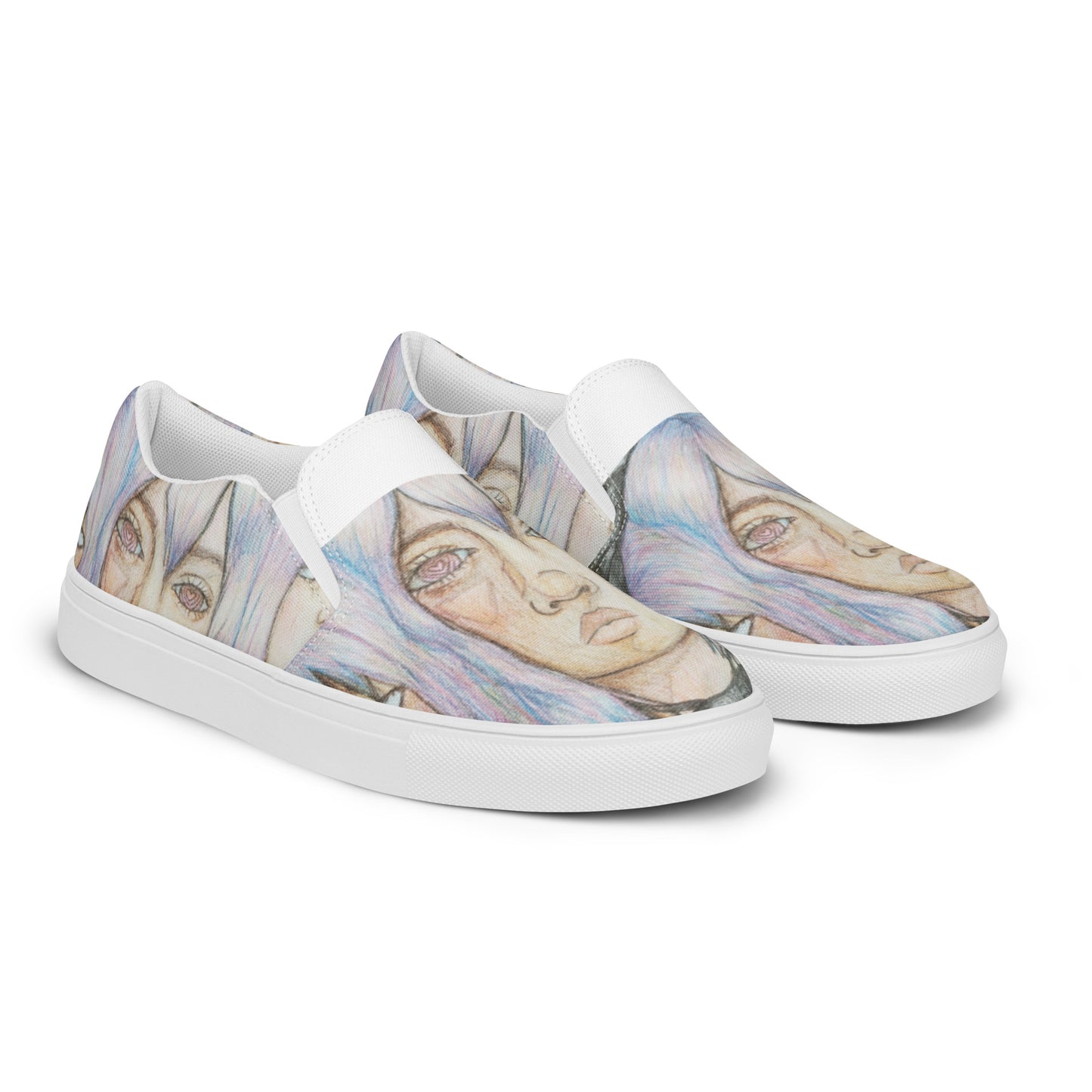 Lady Lovely Locks Women’s slip-on canvas shoes by Hannah