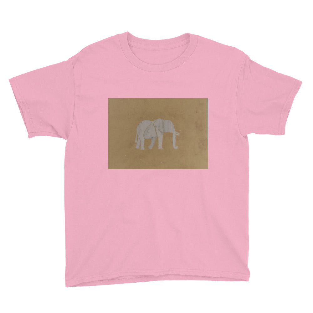 Brown Elephant Youth Short Sleeve T-Shirt